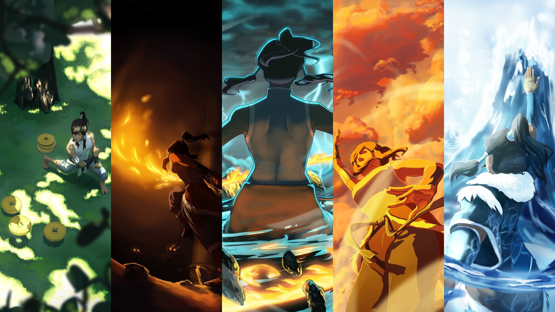 avatar, The, Last, Airbender, Panels, Collage Wallpaper