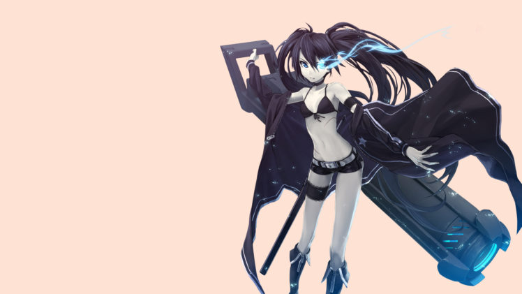 black, Rock, Shooter, Anime HD Wallpaper Desktop Background