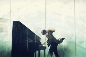 music, Anime, Guy, Piano, Soul, Short, Hair