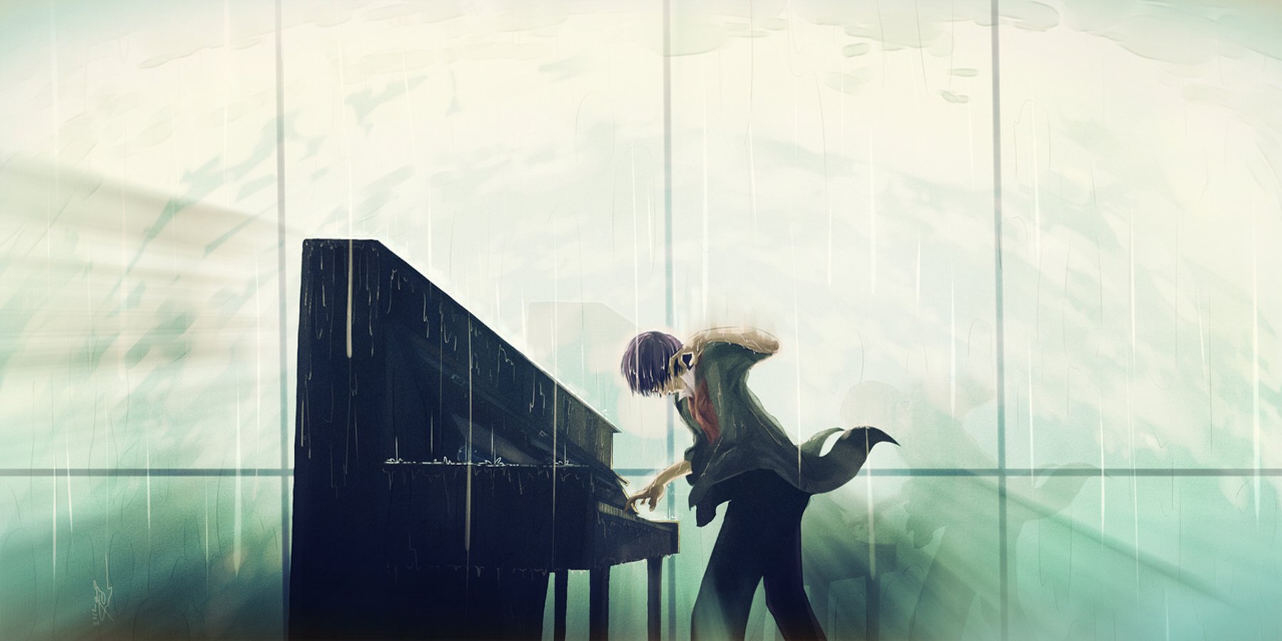 music, Anime, Guy, Piano, Soul, Short, Hair Wallpaper