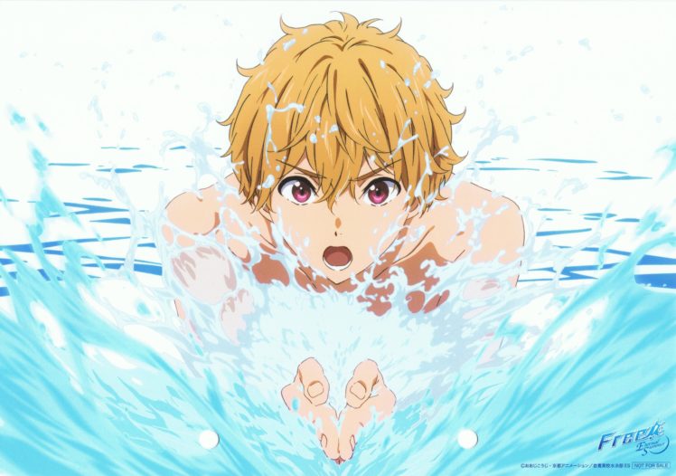 free, Hazuki, Nagisa, Swiming HD Wallpaper Desktop Background