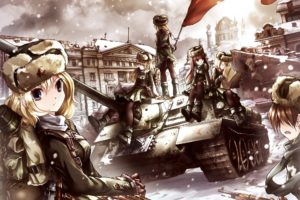 girls, Und, Panzer, Tanks, Anime, Girls, Tank