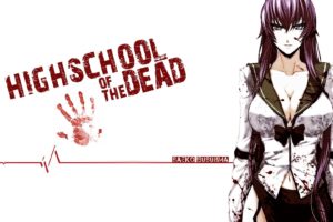 high, School, Of, The, Dead, Girl, Anime