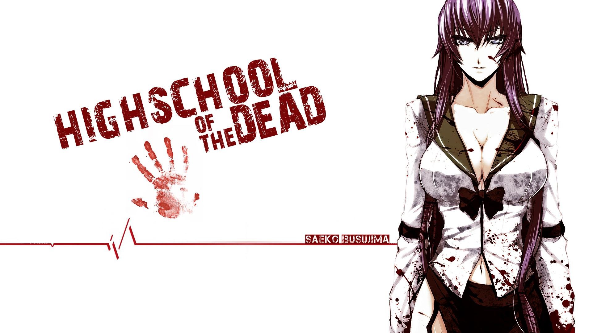 high, School, Of, The, Dead, Girl, Anime Wallpaper