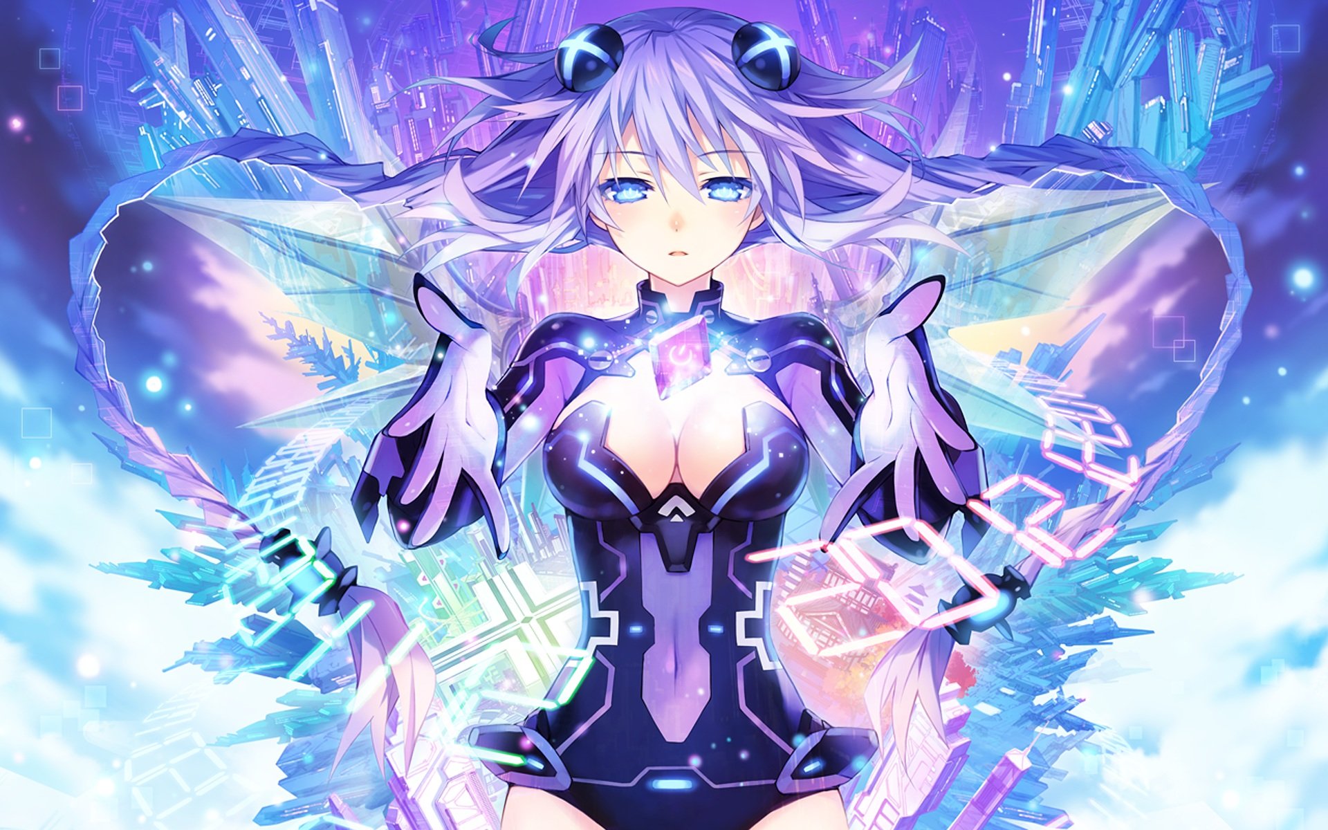 hyperdimension, Neptuna, Anime, Girl Wallpaper