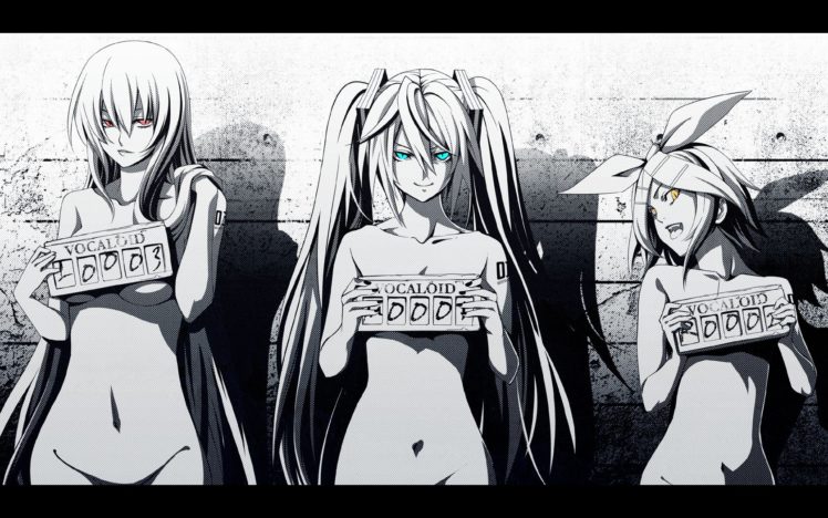 vocaloid, Luka, Megurine, Hatsune, Miku, Anime, Girl, Sweet HD Wallpaper Desktop Background