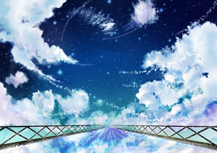 clouds, Original, Scenic, Sky, Stars, Tagme HD Wallpaper Desktop Background