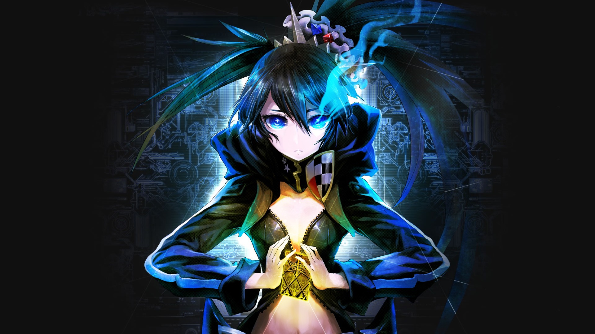 black, Rock, Shooter, Anime Wallpaper