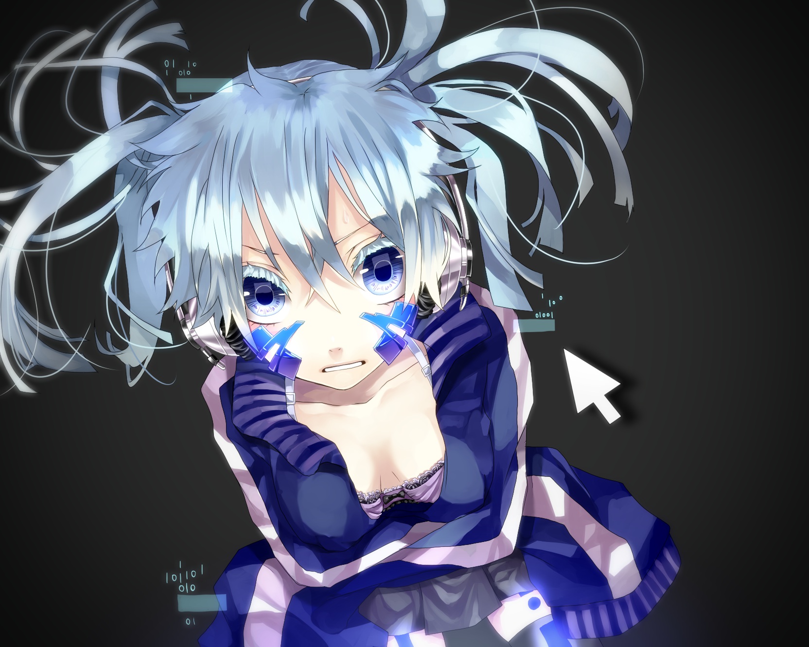 animal, Artificial, Enemy, Vocaloid, Blue, Eyes, Blue, Hair, Ene, Kagerou, Project, Kagerou, Project, Mouse, Ri rihoo, Vocaloid Wallpaper