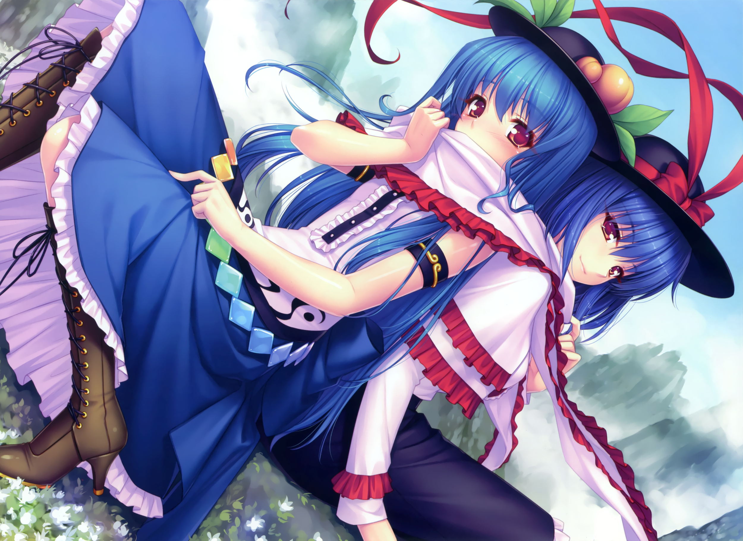 Touhou Project - Blue Hair - wide 1