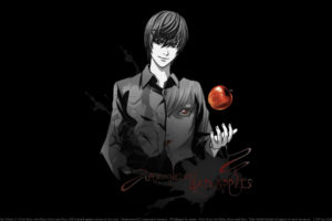 apple, Death, Note, Photoshop, Red, Eyes, Yagami, Light