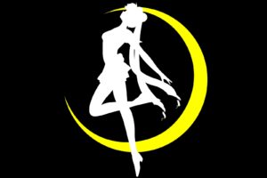 black, Logo, Moon, Sailor, Moon, Silhouette, Tsukino, Usagi