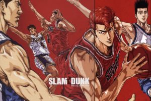 anime, Sports, Basketball, Group, Guys, Slam, Dunk, Series, Akira, Sendo, Character, Takenori, Akagi