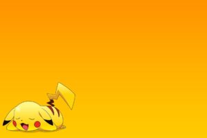 pokemon, Pikachu, Yellow, Background, Anime, Series, Character