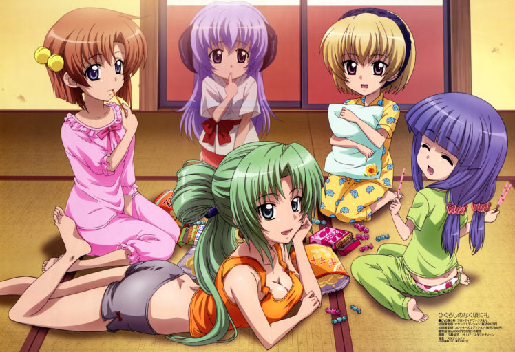 furude, Rika, Hanyuu, Higurashi, No, Naku, Koro, Ni, Houjou, Satoko, Ryuuguu, Rena, Sonozaki, Mion HD Wallpaper Desktop Background