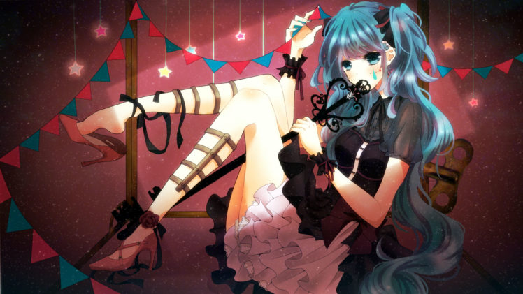 hatsune, Miku, Sona, Vocaloid HD Wallpaper Desktop Background