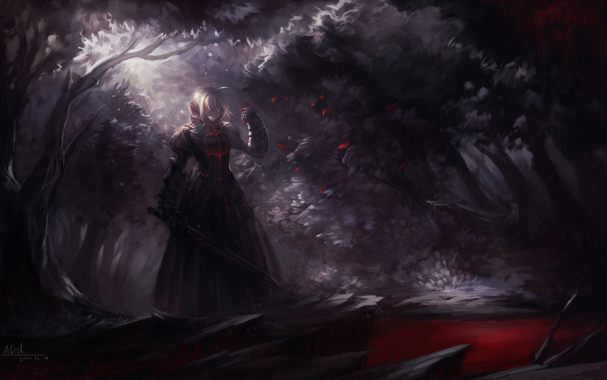 alcd, Fate, Stay, Night, Saber, Saber, Alter, Sword, Weapon Wallpaper