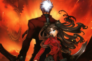 Archer Fate Stay Night Missnysha Tohsaka Rin Unlimited Blade Works Watermark Wallpapers Hd Desktop And Mobile Backgrounds