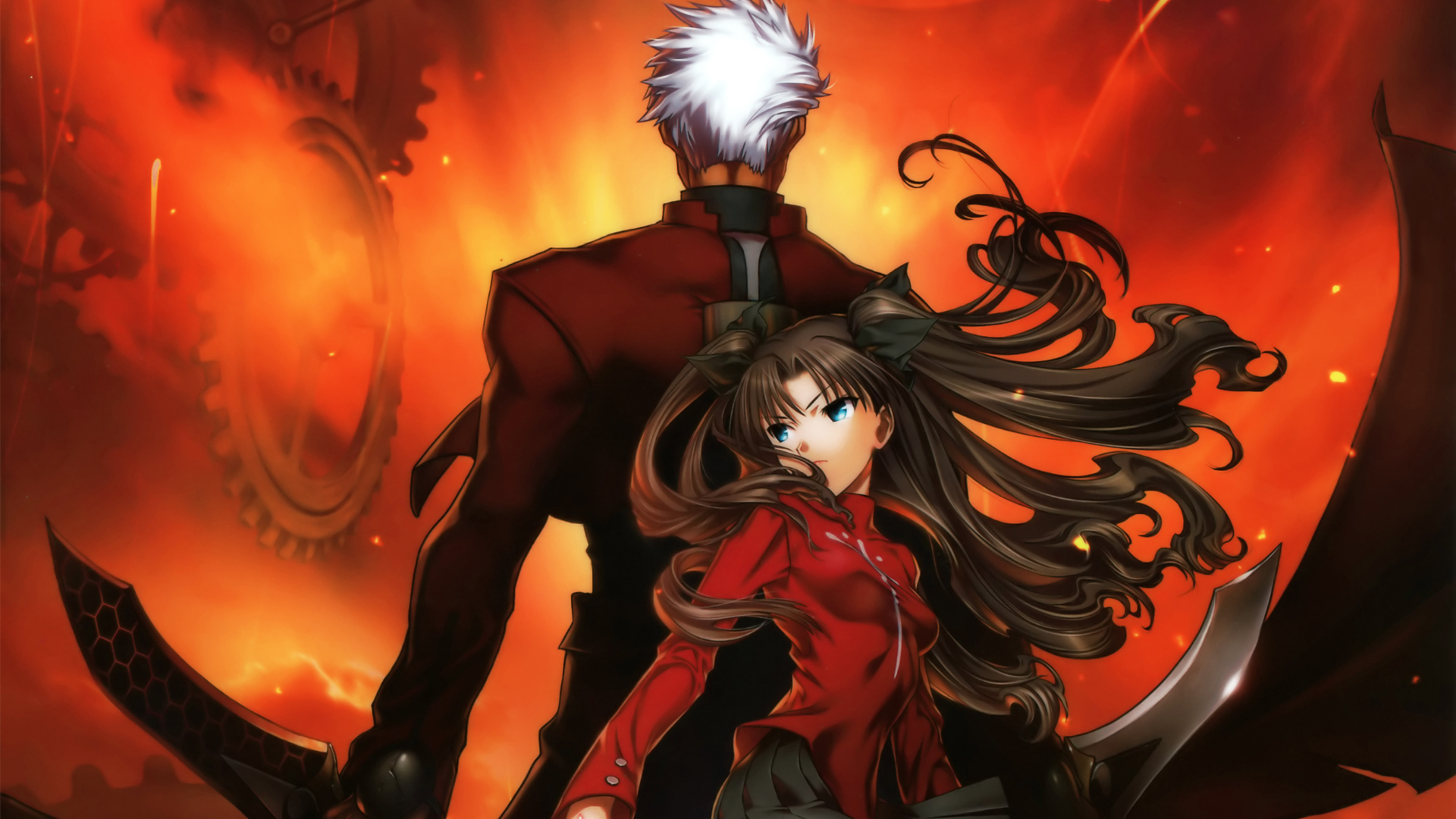 archer, Fate, Stay, Night, Sword, Tohsaka, Rin, Unlimited, Blade, Works, Weapon Wallpaper