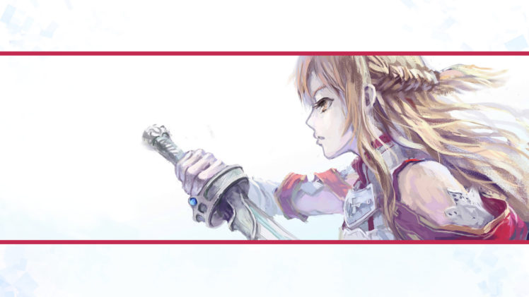 brown, Hair, Photoshop, Sword, Sword, Art, Online, Weapon, Yuuki, Asuna HD Wallpaper Desktop Background