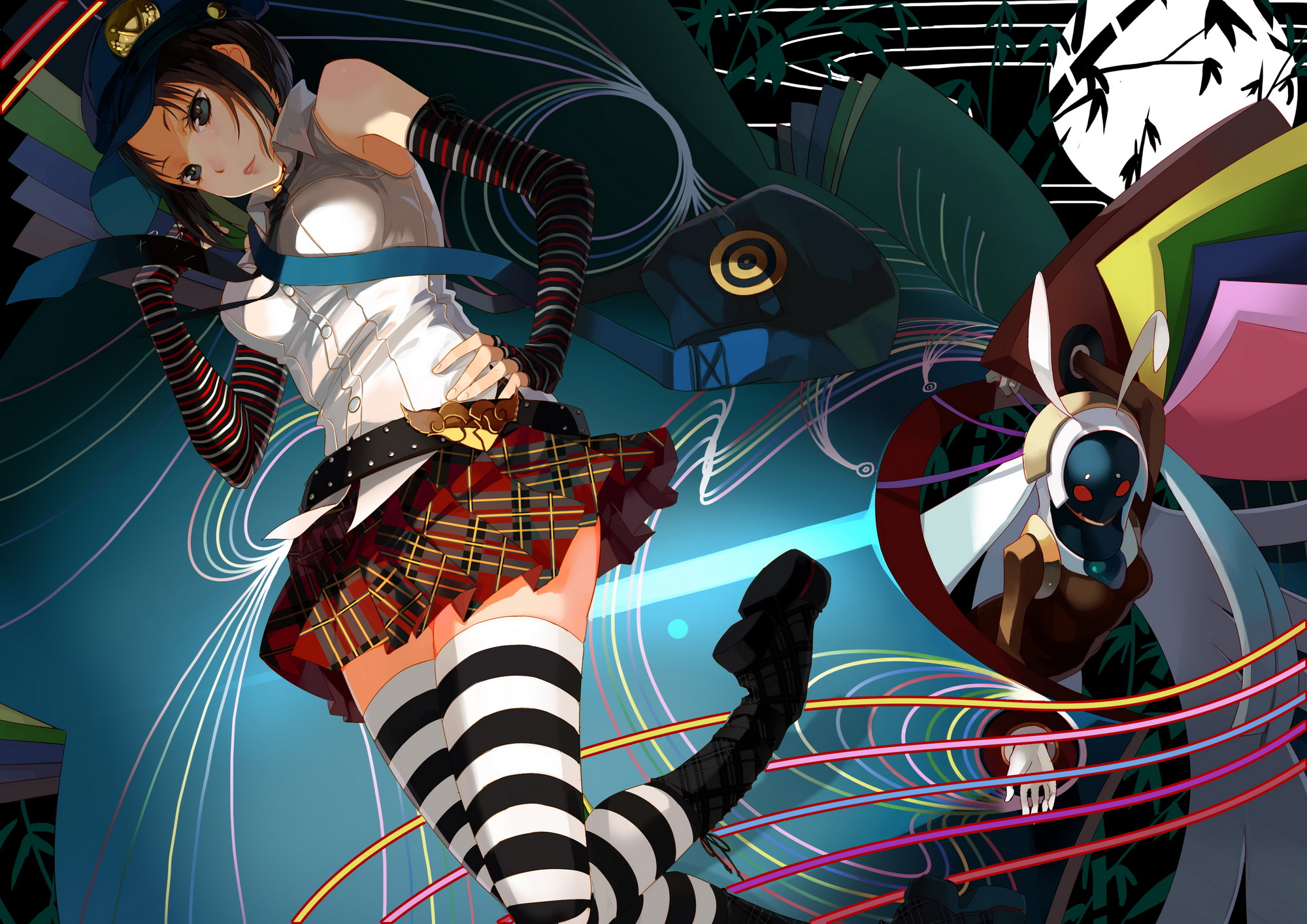 elbow, Gloves, Hat, Marie,  persona, 4 , Persona, Persona, 4, Thighhighs, Tie Wallpaper
