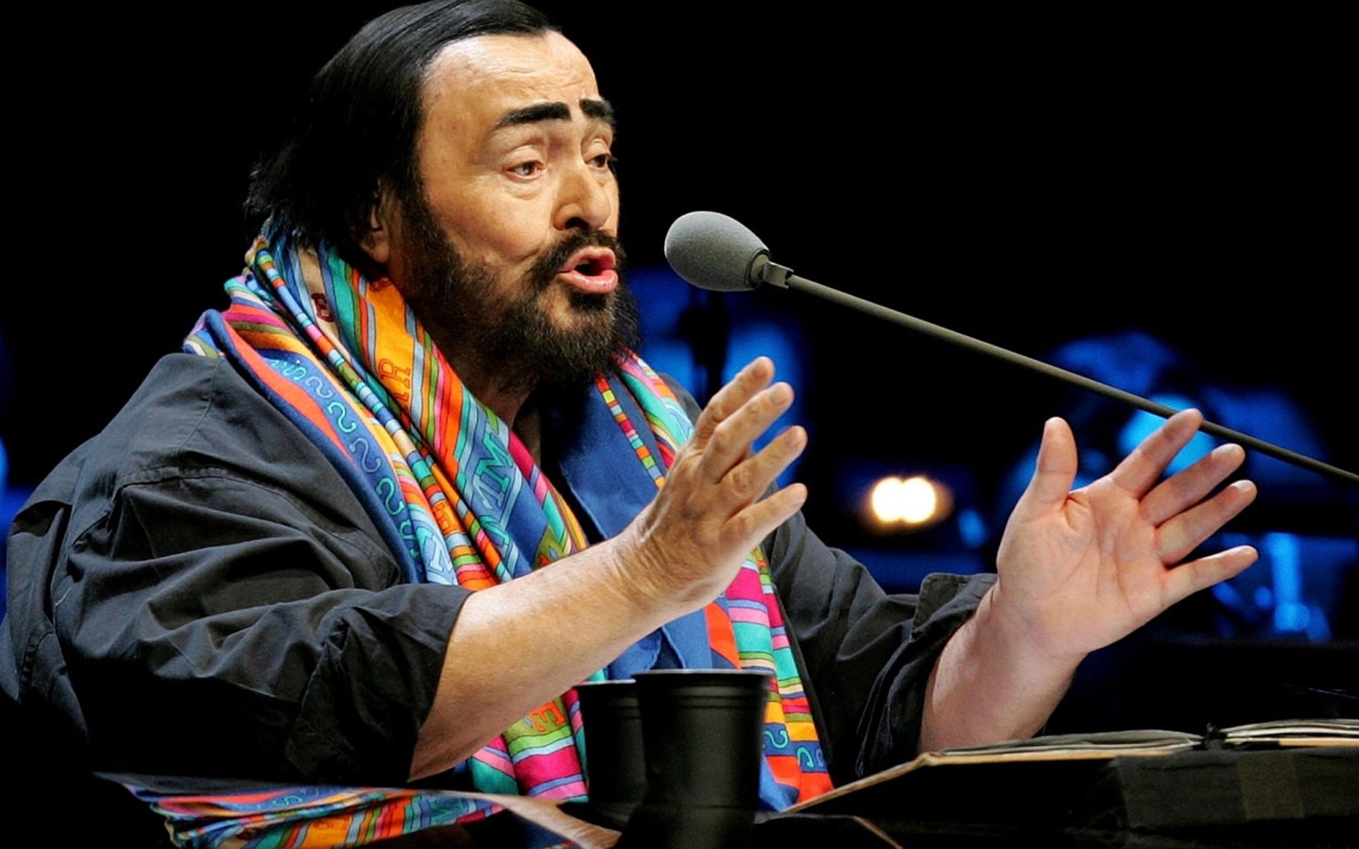 luciano, Pavarotti, Tenor, Italianao Wallpaper