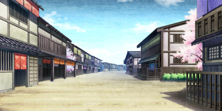 building, City, Game, Cg, Kajiri, Kamui, Kagura, Scenic, Sky HD Wallpaper Desktop Background