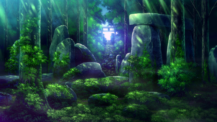 forest, Game, Cg, Scenic, Skyfish, Tree, Tsukumo, No, Kanade HD Wallpaper Desktop Background