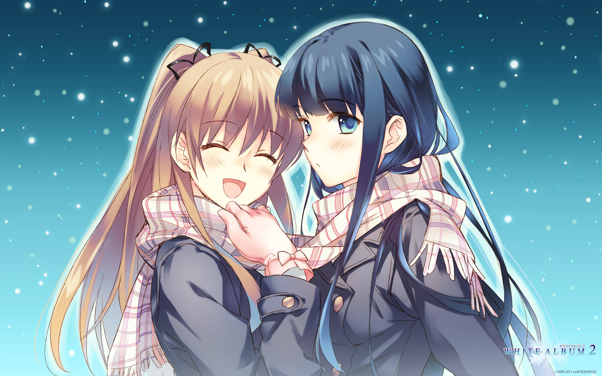 girls, Miyata, Souji, Ogiso, Setsuna, Scarf, Touma, Kazusa, White, Album, White, Album Wallpaper