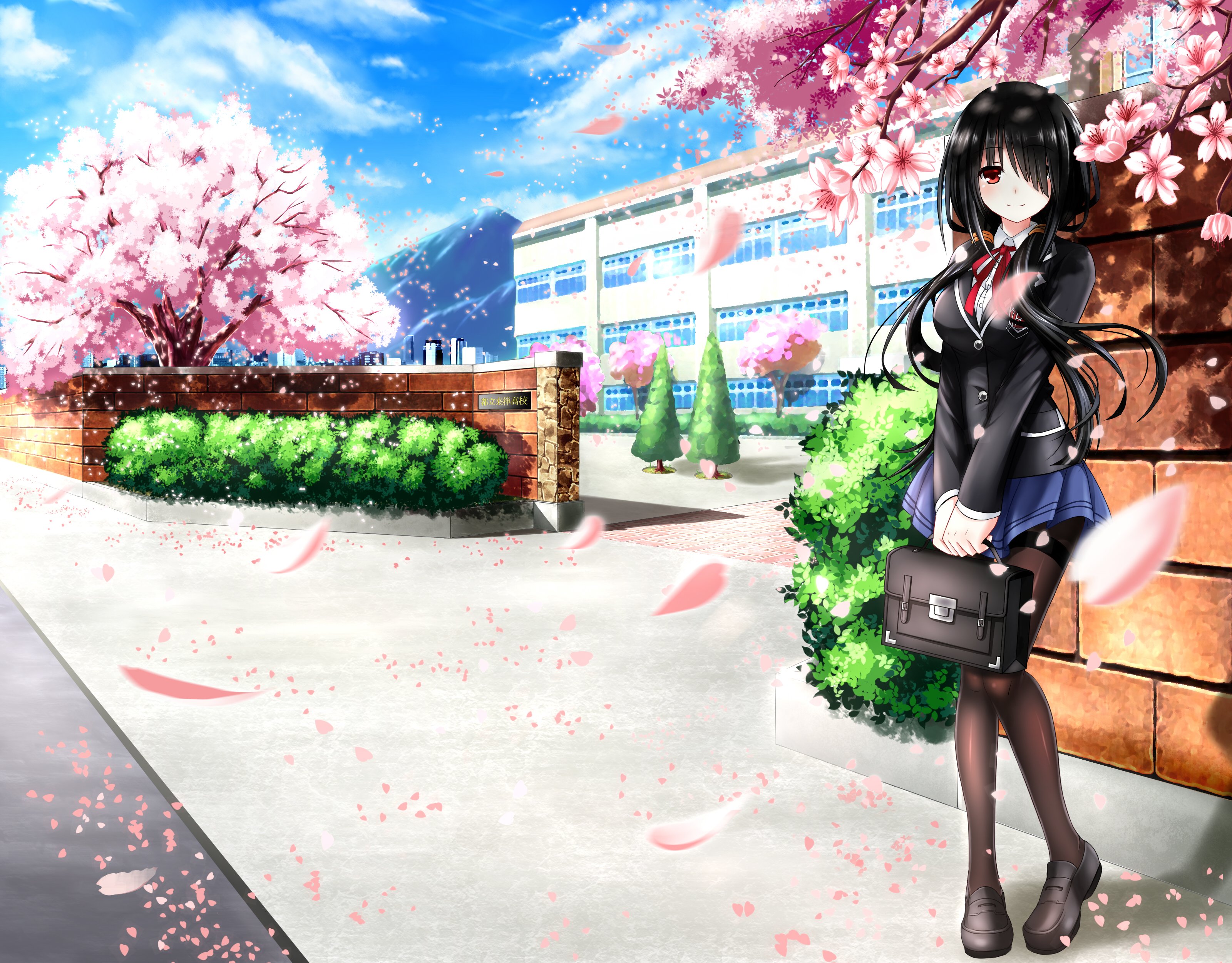 date, A, Live, Tokisaki, Kurumi, School Wallpaper