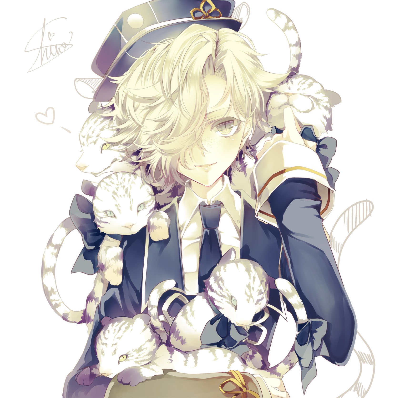touken, Ranbu, Gokotai, Animal, On, Shoulder, Tiger, Signature Wallpaper