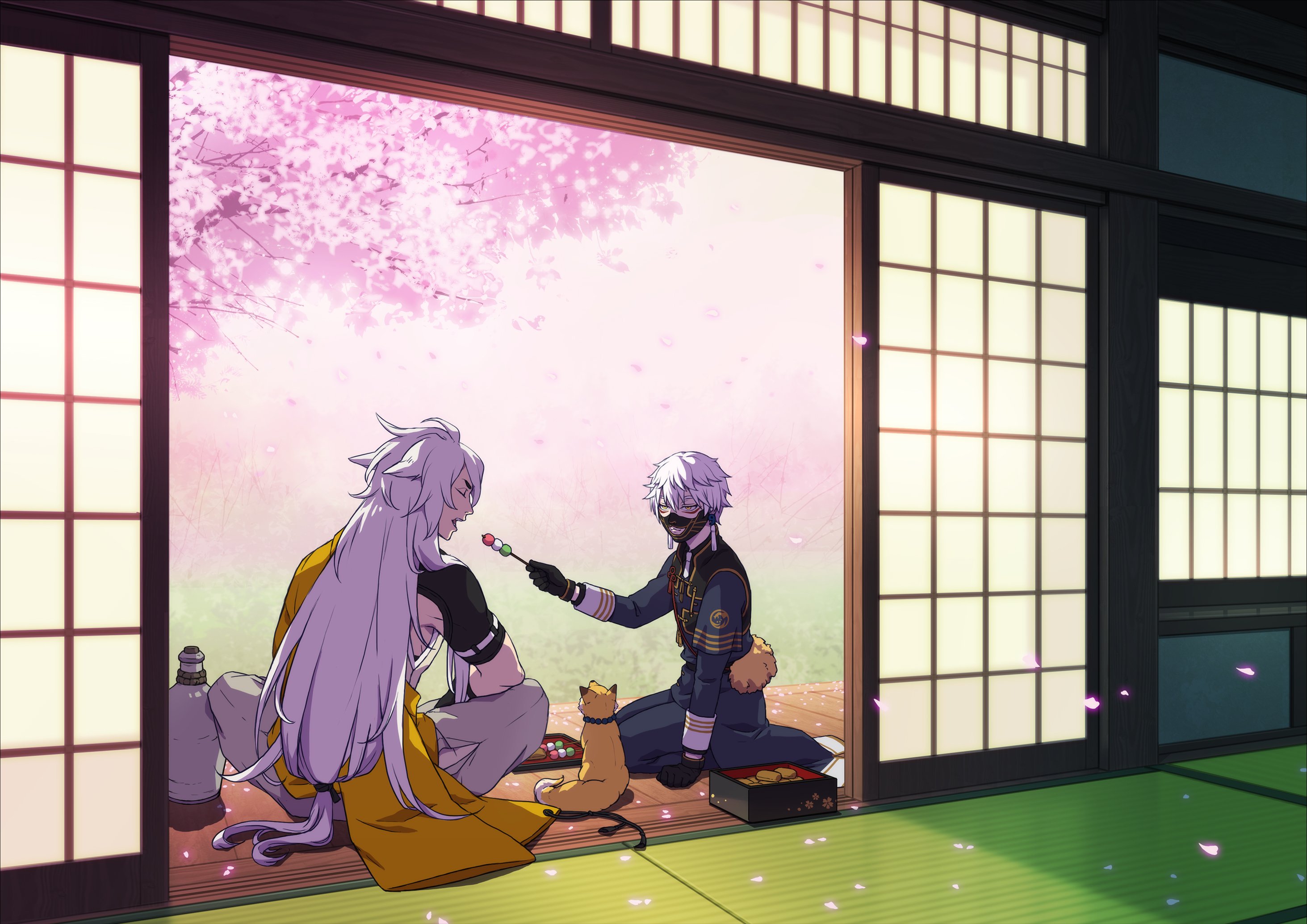 touken, Ranbu, Kogitsunemaru, Nakigitsune, Kitsunemimi, Dango Wallpaper