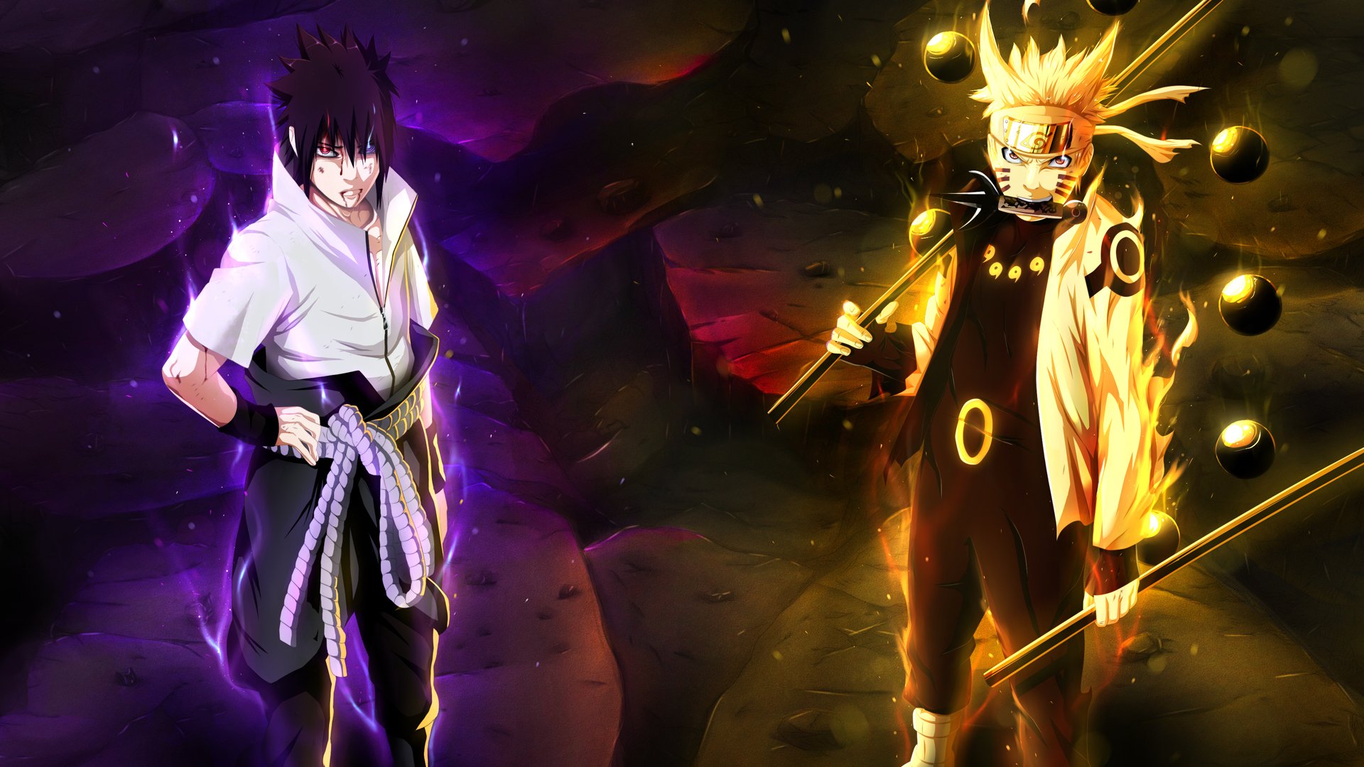 sasuke, And, Naruto Wallpapers HD / Desktop and Mobile Backgrounds