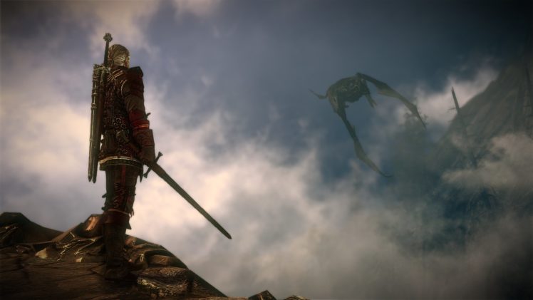 the, Witcher, 2, Assassins, Of, Kings, Geralt, Sword, Saesenthessis HD Wallpaper Desktop Background