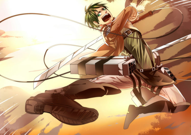 shingeki, No, Kyojin, Eren, Jaeger HD Wallpaper Desktop Background