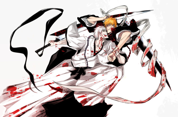 bleach, Kurosaki, Ichigo, Blood HD Wallpaper Desktop Background