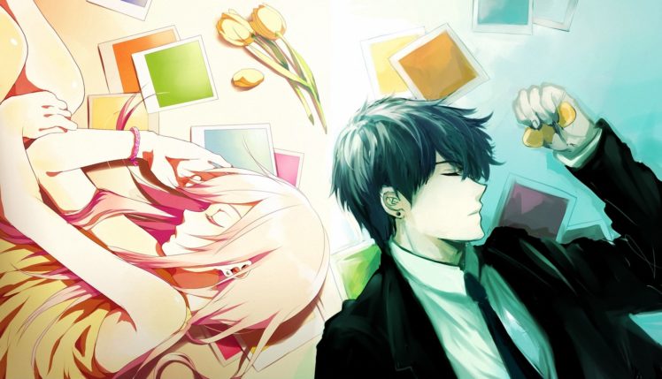 anime, Couple, Boy, Girl, Sleep HD Wallpaper Desktop Background