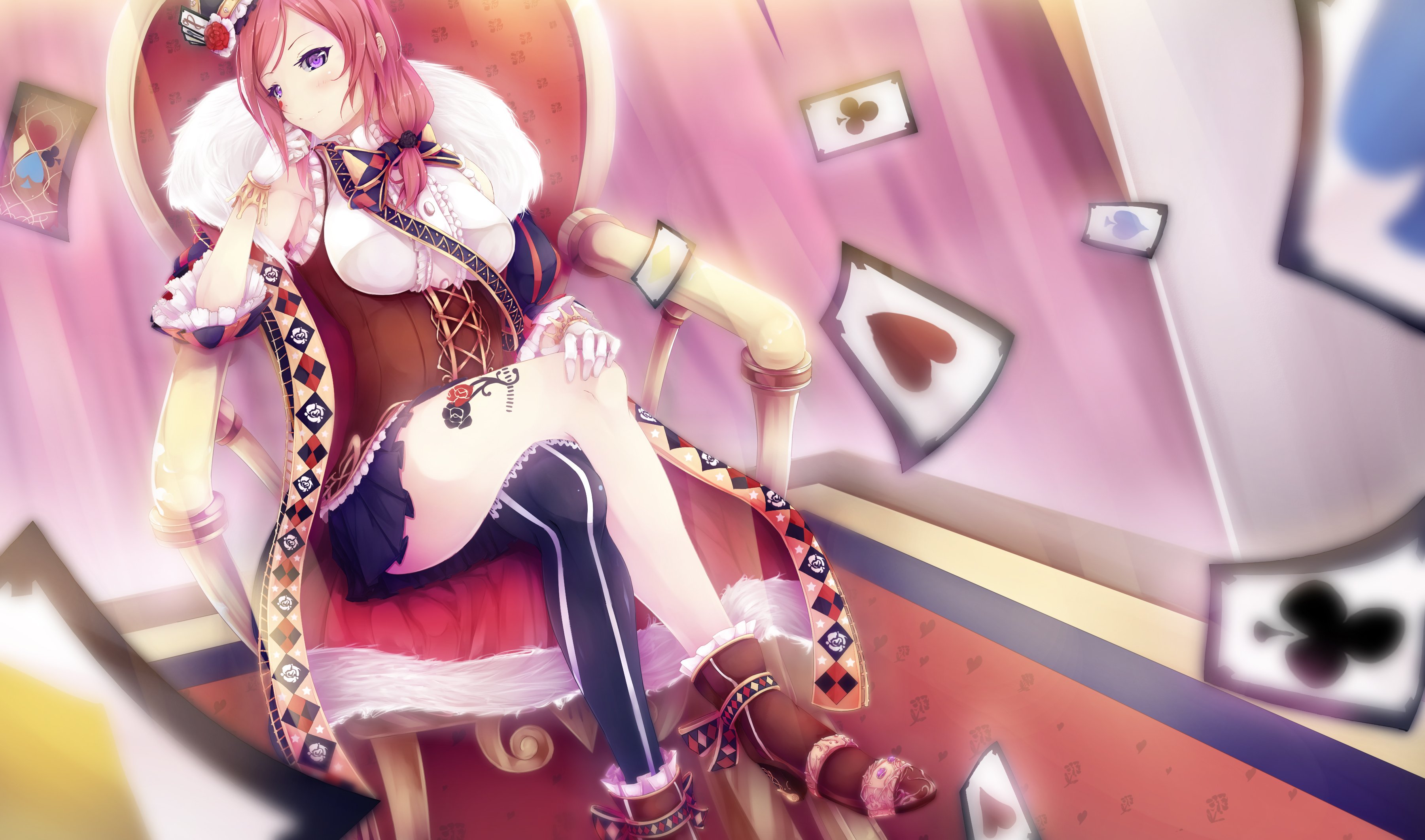 gloves, Hat, Love, Live , School, Idol, Project, Nishikino, Maki, Sawa, Nao, Skirt Wallpaper