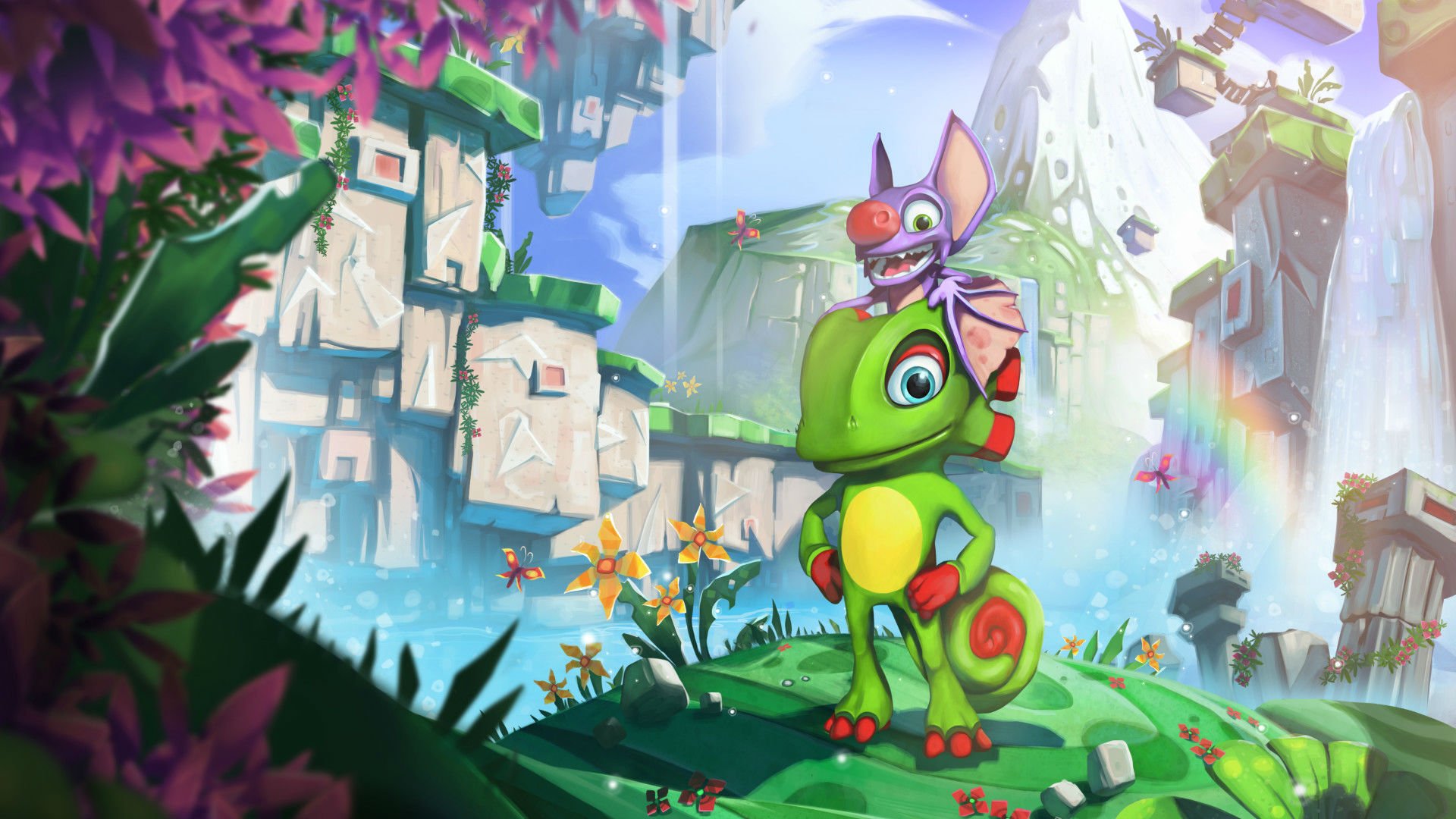 yooka, Laylee, Platform, Exploration, Adventure, Action, Family, 1yooka, Yooka laylee Wallpaper