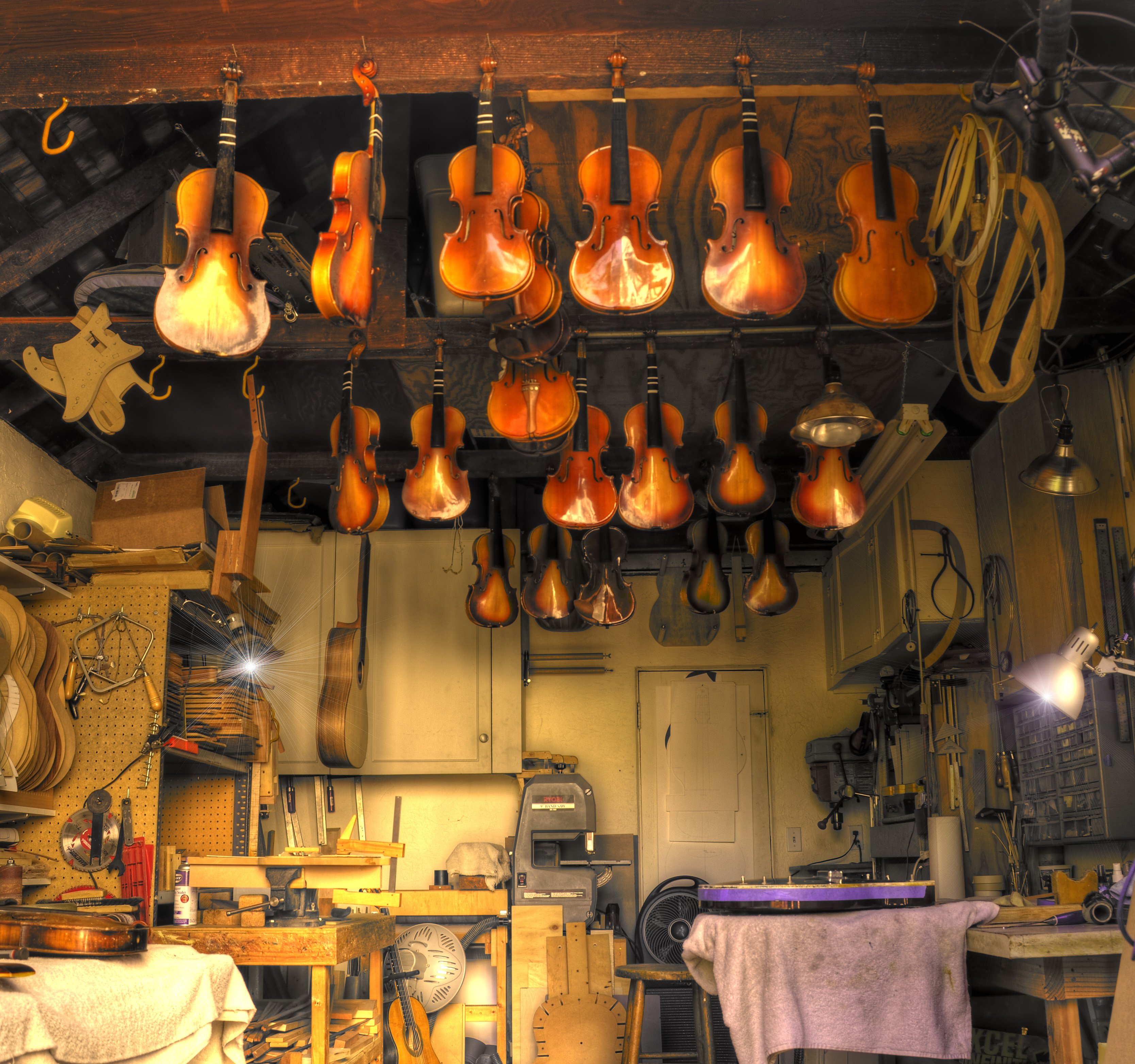 guitar, Violin, Musical, Instrument, Beauty, Shop Wallpaper