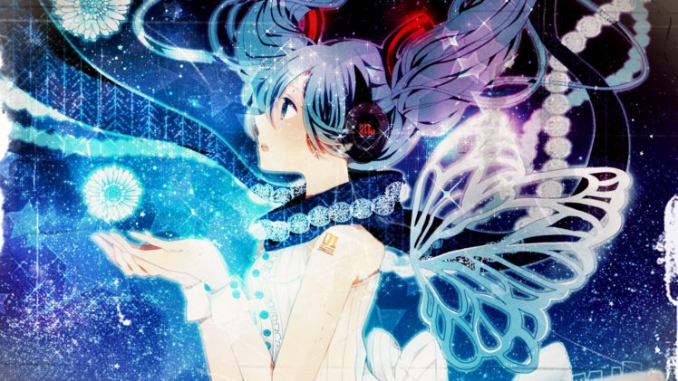 hatsune, Miku, Snow, Vocaloid HD Wallpaper Desktop Background