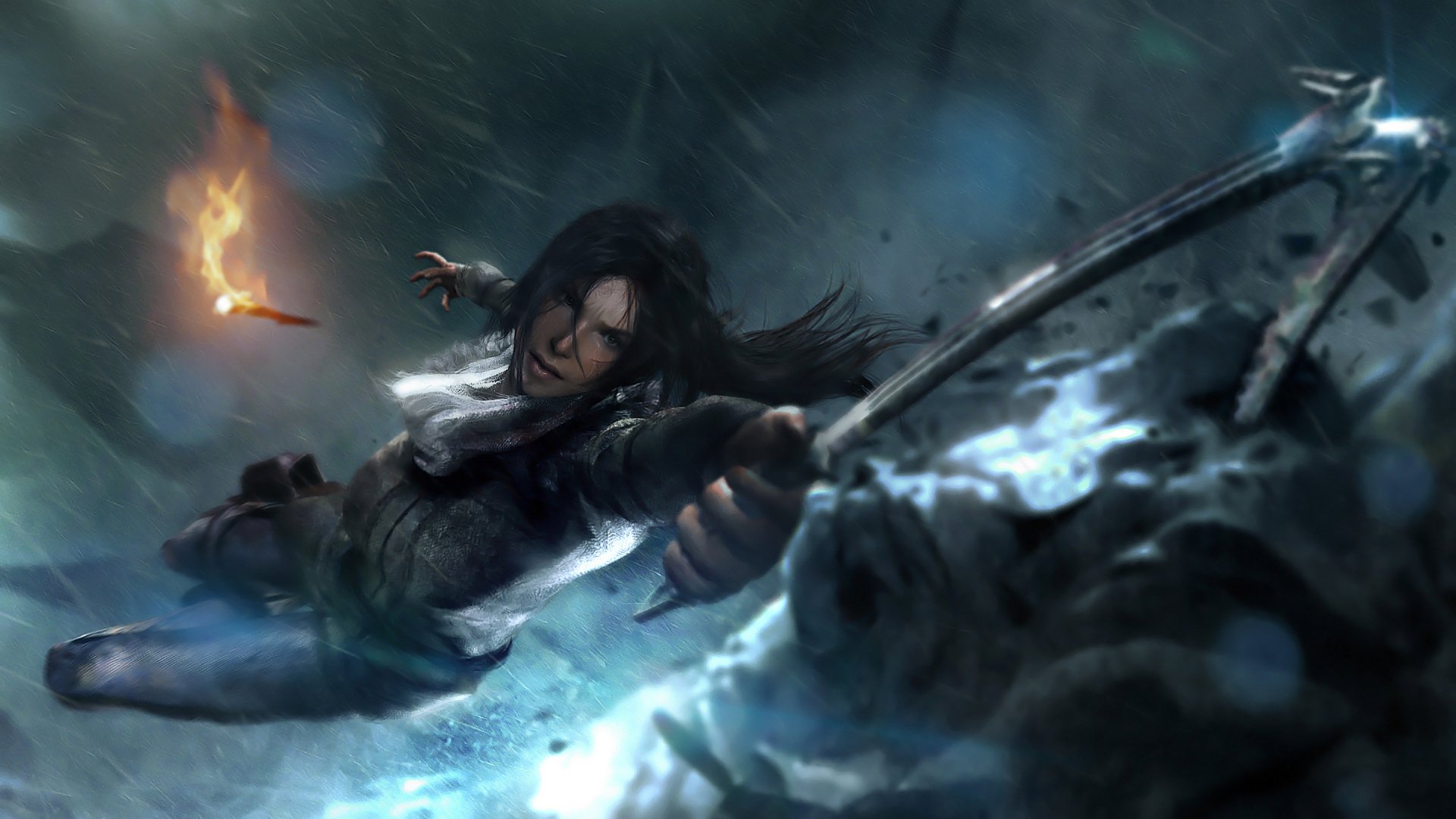 rise, Tomb, Raider, Lara, Croft, Action, Adventure, Fantasy, Warrior Wallpaper