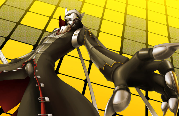 izanagi, Mask, Persona, Persona, 4, Weapon, Yellow, Eyes HD Wallpaper Desktop Background