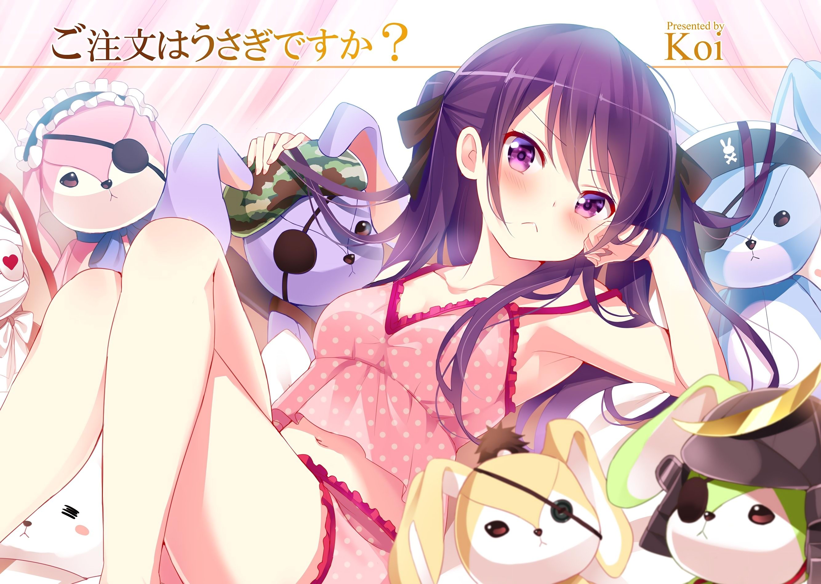 gochuumon, Wa, Usagi, Desu, Ka , Koi, Tedeza, Rize Wallpaper