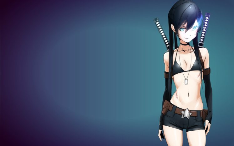black, Rock, Shooter, Anime HD Wallpaper Desktop Background