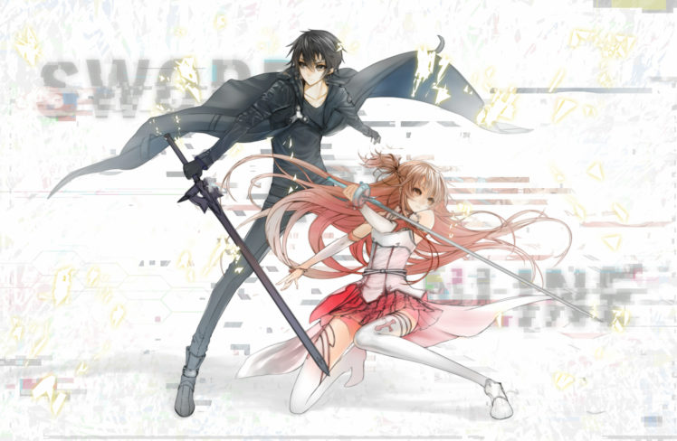 ciev, Kirigaya, Kazuto, Sword, Sword, Art, Online, Weapon, Yuuki, Asuna HD Wallpaper Desktop Background