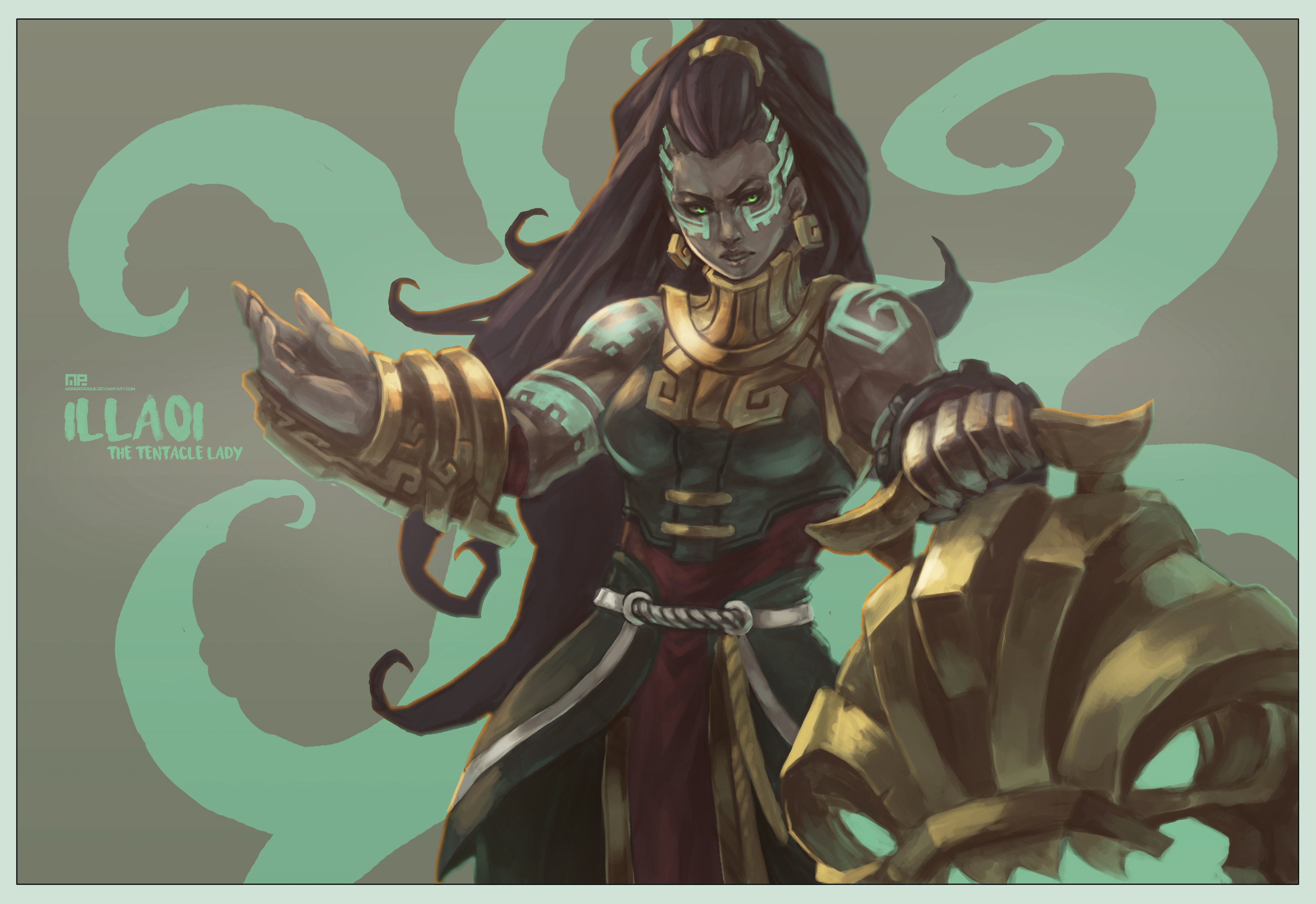 illaoi,  , The, Tentacle, Lady, By, Monorirogue Wallpaper