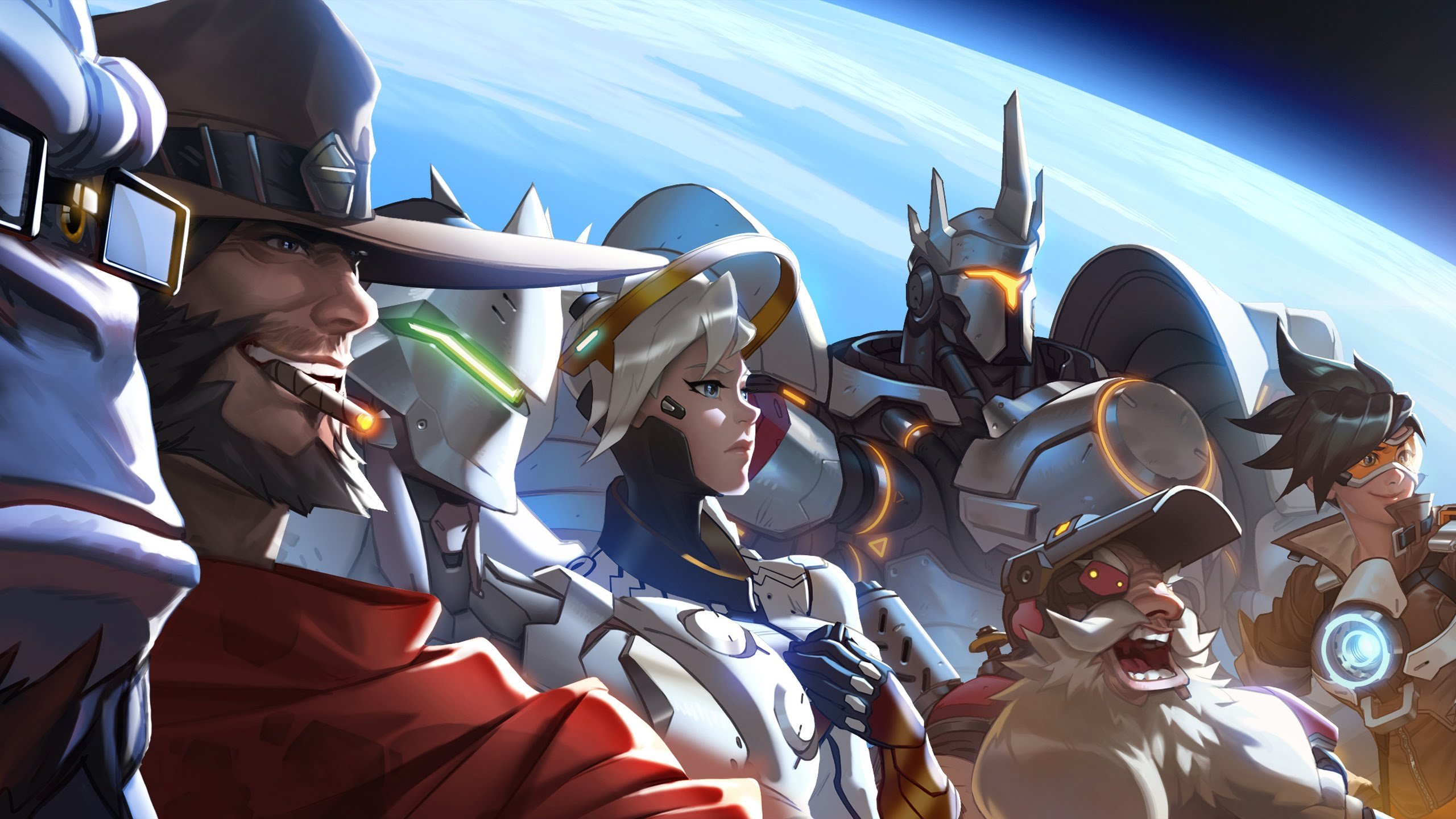 overwatch, Shooter, Action, Fighting, Mecha, Sci fi, Strategy Wallpaper