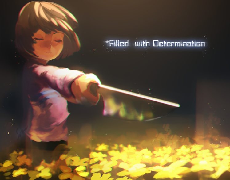 cropped, Frisk,  undertale , Knife, Legeh, Undertale HD Wallpaper Desktop Background