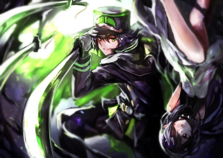 owari, No, Seraph, Ashuramaru,  owari, No, Seraph , Hyakuya, Yuuichirou, One, Eye, Showing, Asymmetrical, Bangs HD Wallpaper Desktop Background